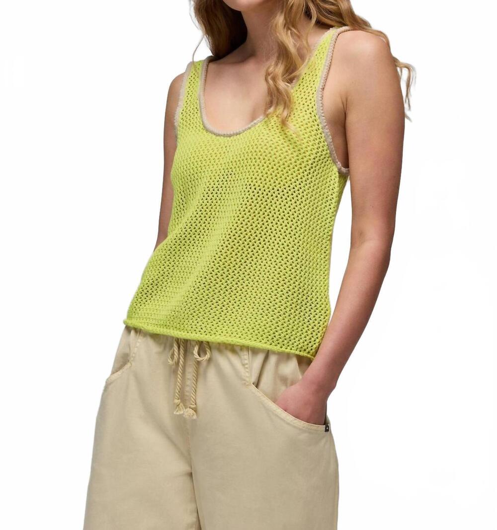 NEW PRANA spring awakening tank top in gecko pop